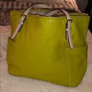 Lime green Micheal Kors tote/shoulder bag!